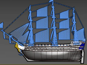 Kapal layar Model 3D