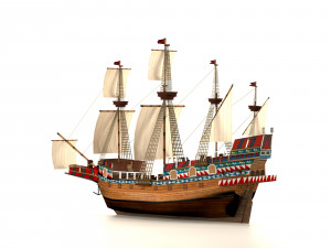 Galeon 3D 模型
