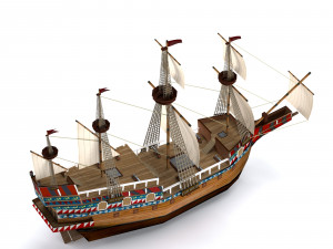 Galeon Modelo 3D