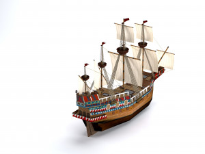 Galeon Modelo 3D