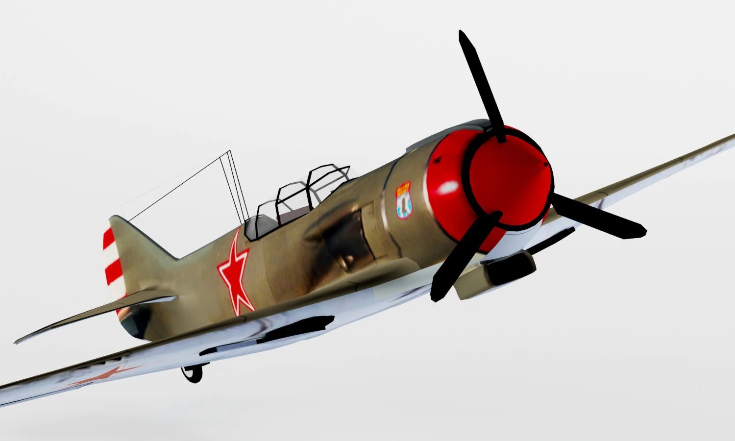 LA-5 3D Model .c4d .max .obj .3ds .fbx .stl .blend 
