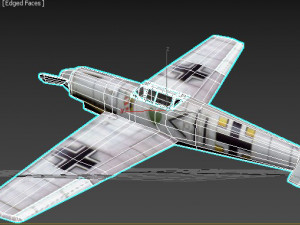 Airplane Messerschmitt Bf 109 3Dモデル