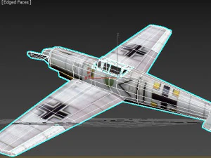 Airplane Messerschmitt Bf 109 3D Model