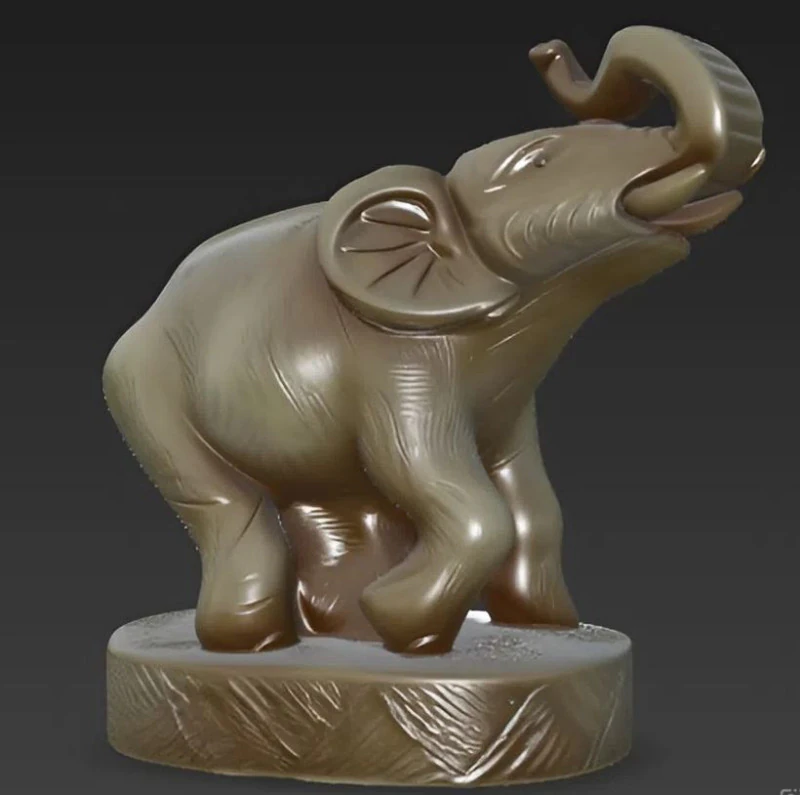 Elefant 3D Druckmodell .c4d .max .obj .3ds .fbx .stl .blend 