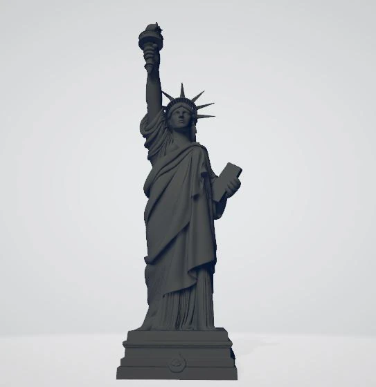 Statue of Liberty 3D Print Model .c4d .max .obj .3ds .fbx .stl .blend 
