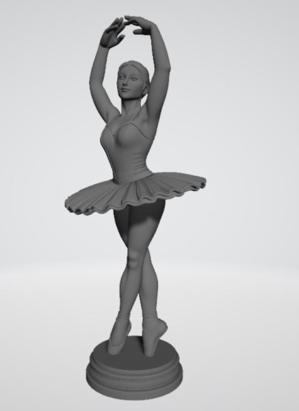 Ballerina Modello di stampa 3D .c4d .max .obj .3ds .fbx .stl .blend 