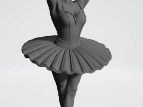 bailarina de ballet Modelo de impresión 3D