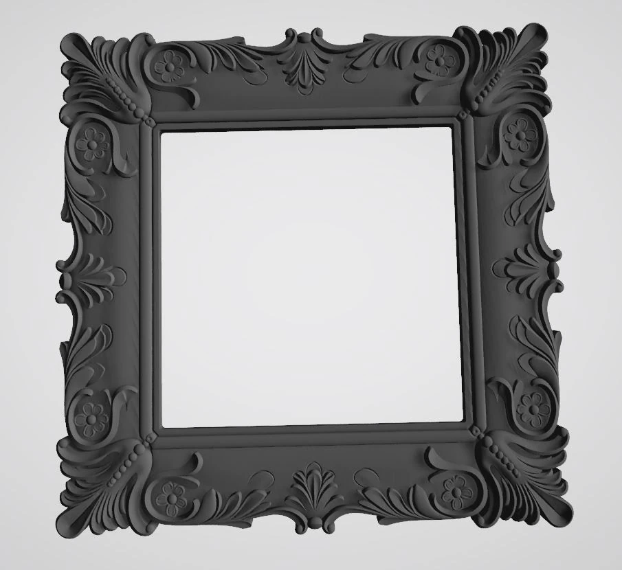 Picture frame 3D Print Model .c4d .max .obj .3ds .fbx .stl .blend 