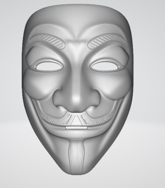 Guy Fawkes 3D Print Model .c4d .max .obj .3ds .fbx .stl .blend 