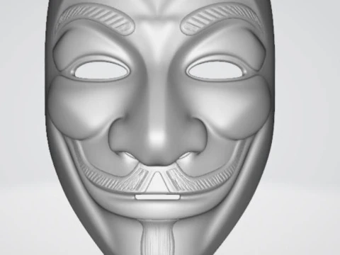 Guy Fawkes Modelo de Impressão 3D