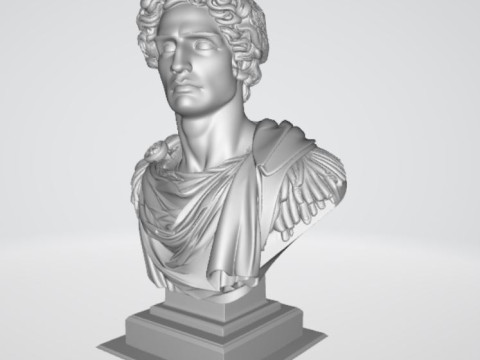 アンティークの彫像 3Dプリントモデル