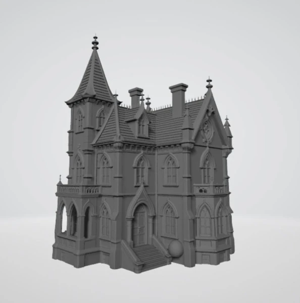 Дом 3D Принт Модель .c4d .max .obj .3ds .fbx .stl .blend 