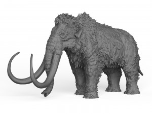 3D Print Ready Mammoth Elephant 3D Print Model