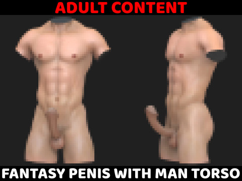 Fantasy Penis With Man Torso Modello 3D