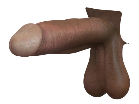 Man Big Monster Penis 3D Model