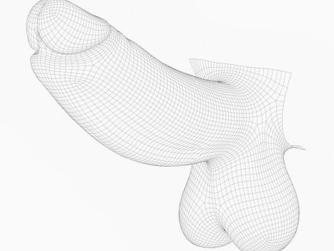 Realistic Man Monster Penis 3D मॉडल