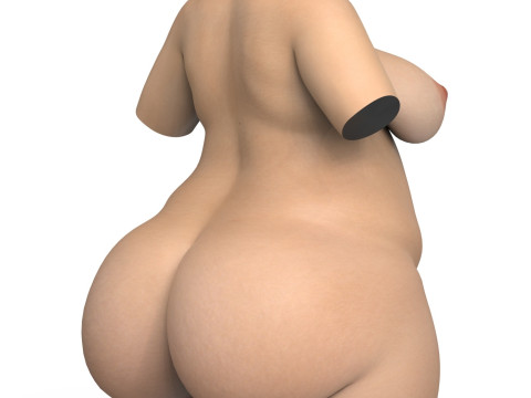 Fat Woman Torso With Vagina 3D Modell