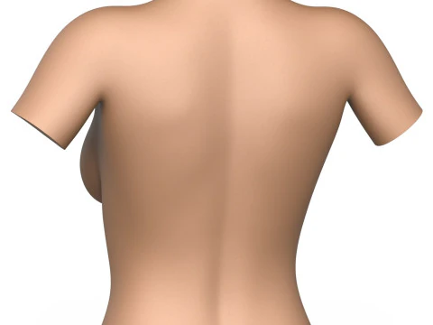 3D Print Ready Woman Breast 3D Print Model