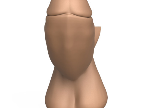 3D Print Ready Long Thick Penis 3Dプリントモデル