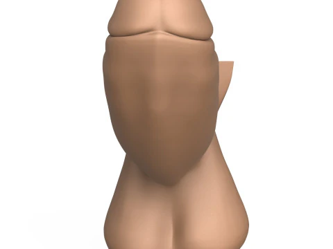 3D Print Ready Long Thick Penis 3D Print Model