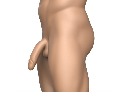 High Detailed 3D Print Ready Man Penis 3D Принт Модель