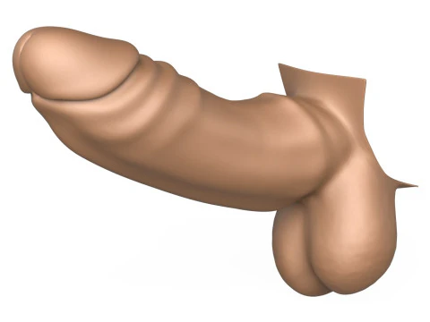 3D プリント対応ビッグ モンスター ペニス 3Dプリントモデル