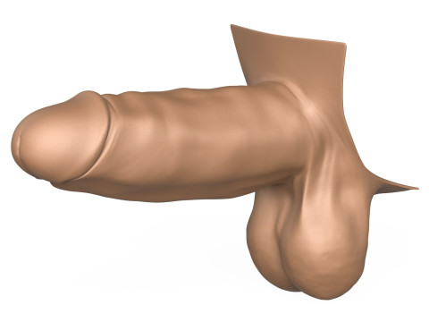 3D Print Ready Big Monster Penis Model Cetak 3D