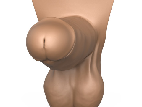 3D Print Ready Big Monster Penis Model Cetak 3D