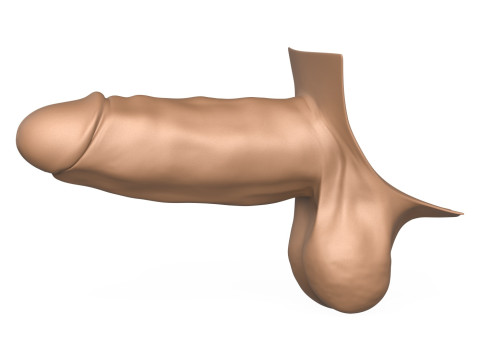 3D Print Ready Big Monster Penis Model Cetak 3D