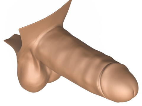 3D Print Ready Big Monster Penis Model Cetak 3D