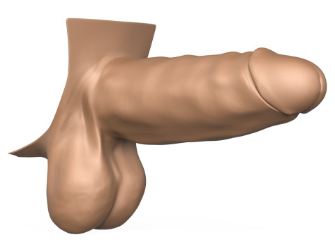 3D Print Ready Big Monster Penis Model Cetak 3D
