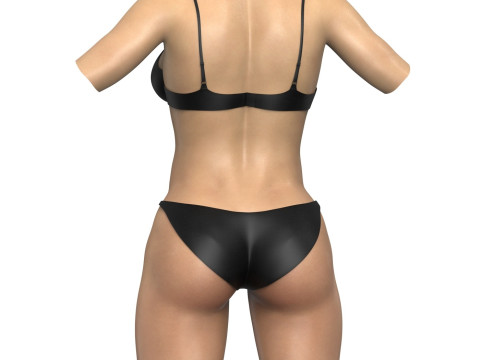 Woman Torso With Cloths and Vagina 3D मॉडल