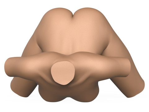 3D Print Ready Female Vagina With Torso 3D Print Model