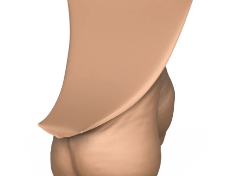 3D Print Ready Uncircumcise Small Penis 3D Print Model