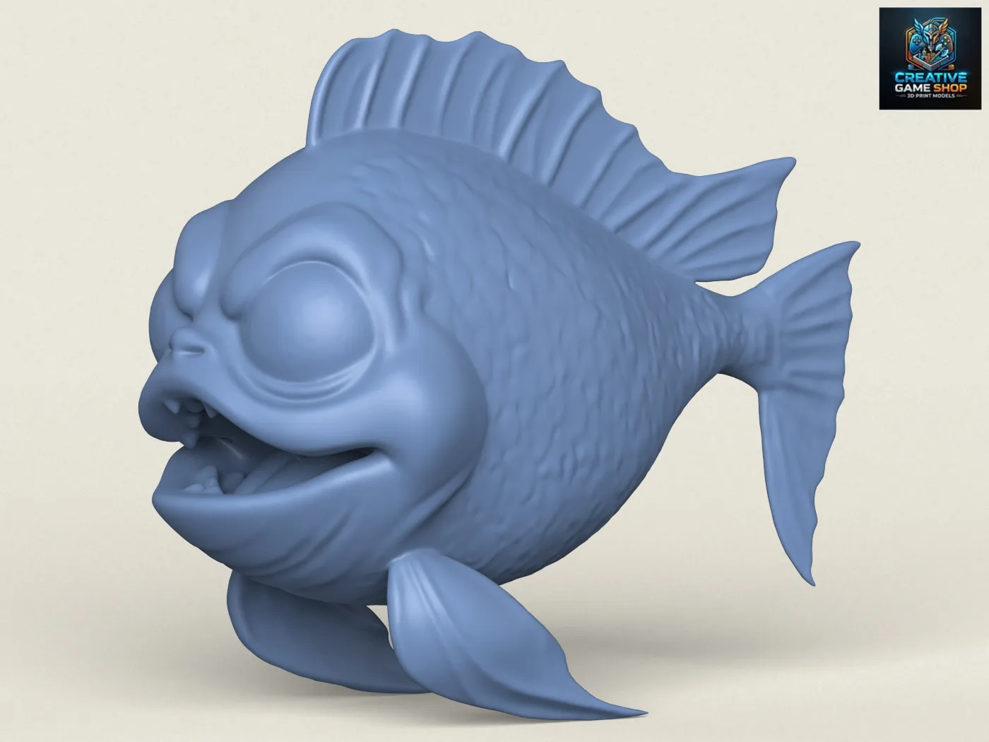Fish 01 3D Print Model .c4d .max .obj .3ds .fbx .stl .blend 