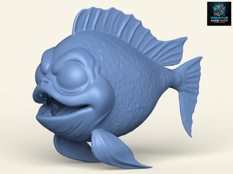 Poisson 01 Modèles 3D en vedette