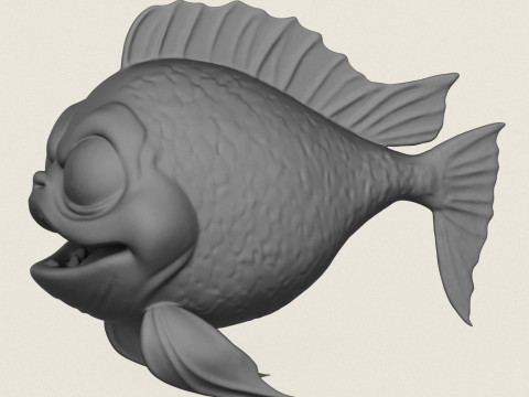 Fish 01 Print Ready 3D printmodel