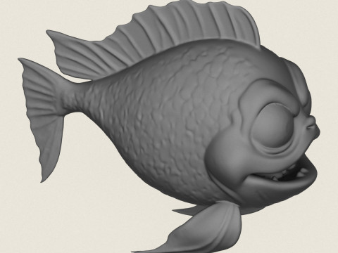 Fish 01 Print Ready 3D printmodel