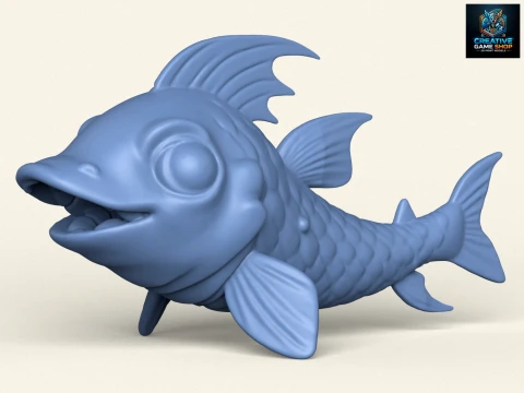Poisson 02 Modèles 3D en vedette