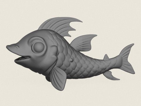 Fish 02 Print Ready Modèles 3D en vedette