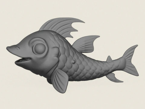 Peixe 02 Modelo de Impressão 3D