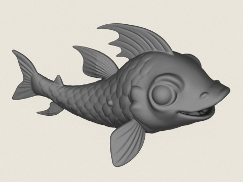 Fish 02 Print Ready Modèles 3D en vedette
