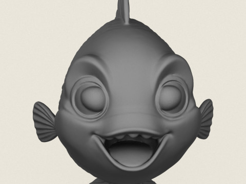 Fish 03 Print Ready Model Cetak 3D