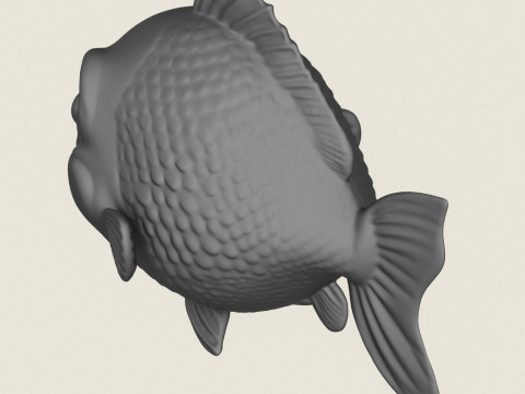 Fish 03 Print Ready Model Cetak 3D