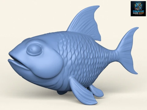 Poisson 04 Modèles 3D en vedette