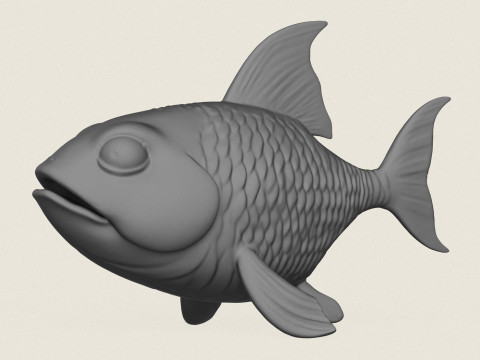 Fish 04 Print Ready Modello di stampa 3D