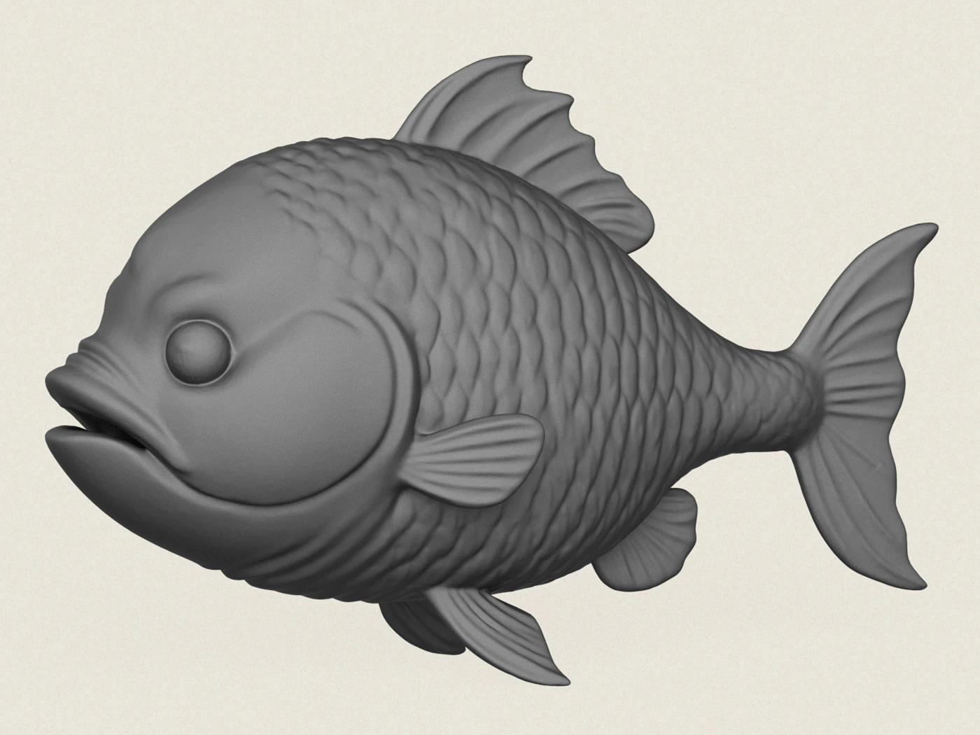 Poisson 05 Modèles 3D en vedette .c4d .max .obj .3ds .fbx .stl .blend 
