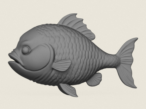 Fish 05 Print Ready Modello di stampa 3D