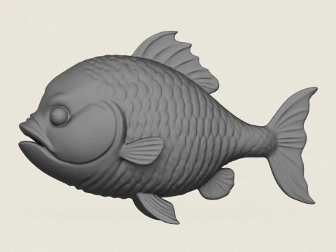 Poisson 05 Modèles 3D en vedette