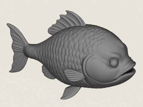 Fish 05 Print Ready 3D Druckmodell